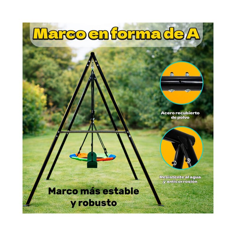 Columpio Infantil 2en1 Trampolin Balancin Estac... image number null