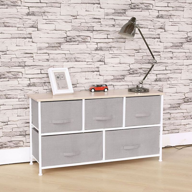 Cajoneras para Recamara con 5 Cajones, 2 Nivele... image number null