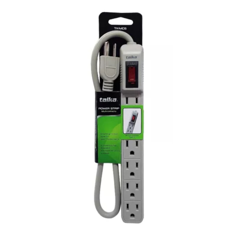Multicontacto 6 Conectores TAIKA TK-MC6 125V 60... image number null