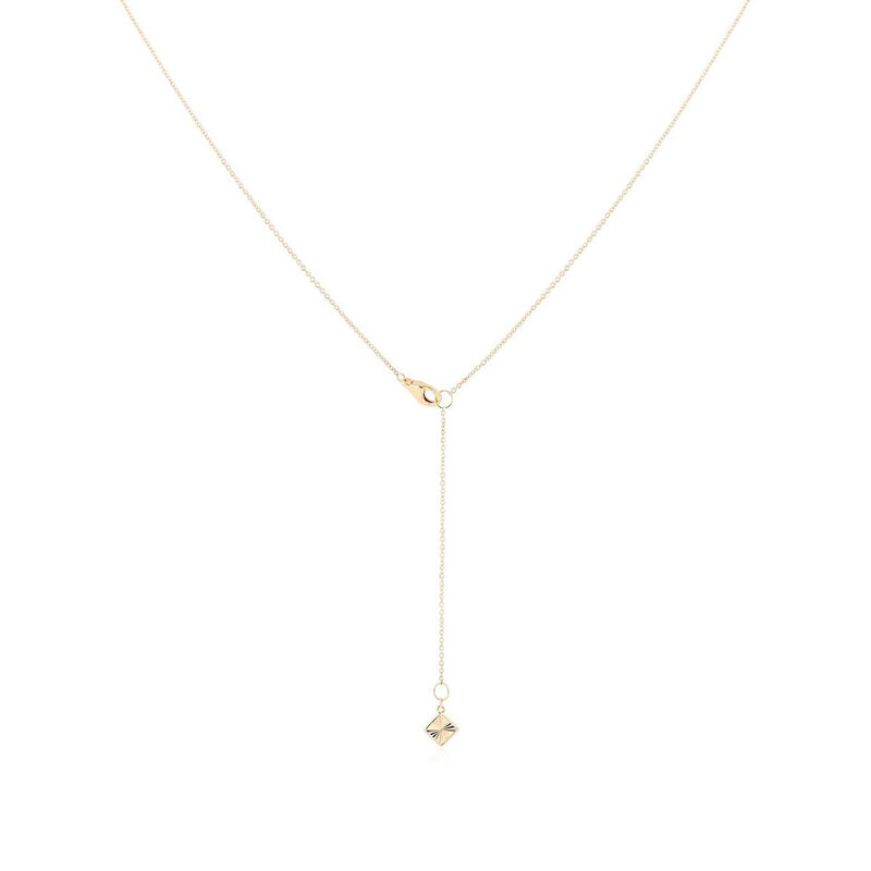 Gargantilla De Oro Amarillo 14K Con 2Pts De Dia... image number null