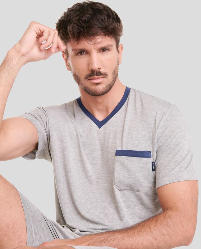 Pijama Modal Gris image number null