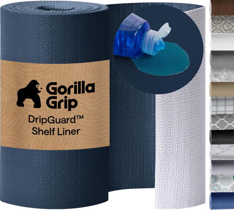 Forro para estantes Gorilla Grip 44x487 cm azul... image number null