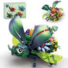 Bloques De Construcci&oacute;n Kazi Escarabajo 13,9 cm Set De Flores 8+