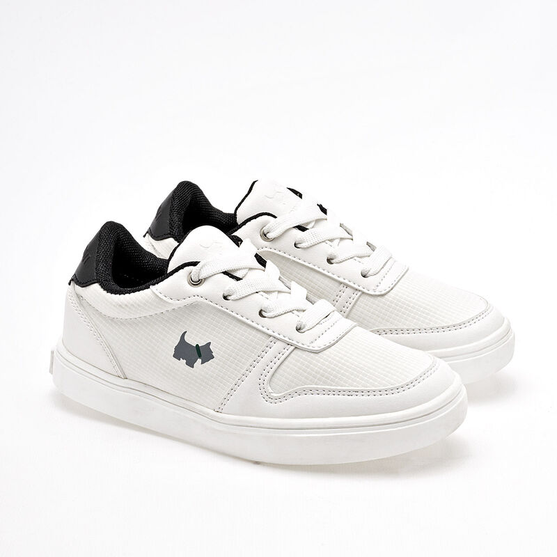 Ferrioni Tenis urbano para ni&ntilde;o blanco negro image number null