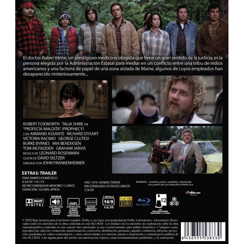 Profec&iacute;a Maldita [blu-ray] (1979) Prophecy image number null