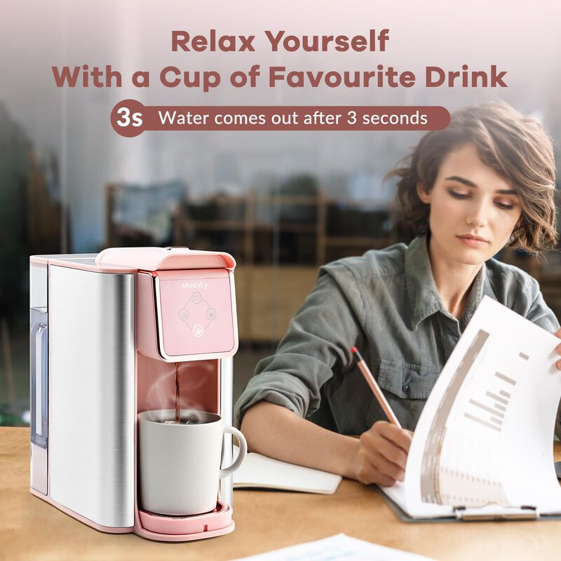 Cafetera Mecity Pink 3 En 1, Servicio Individua... image number null