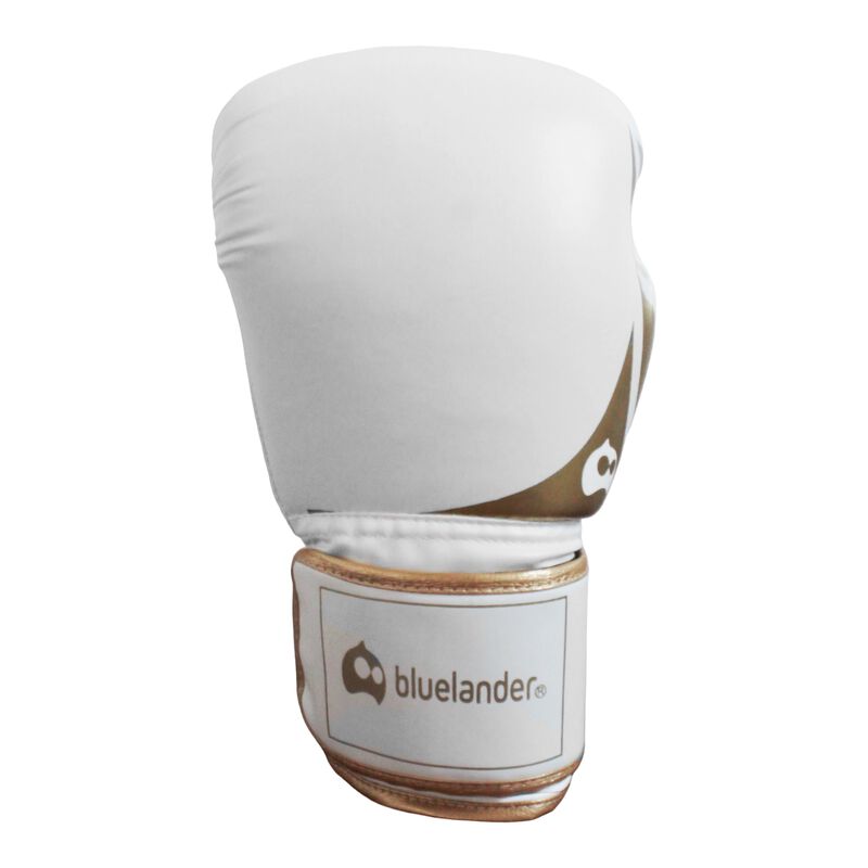 Guantes de Box 12 oz Blanco con Dorado + Protec... image number null