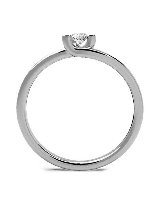 Anillo de Compromiso de 10K con Circonia Talla ... image number null