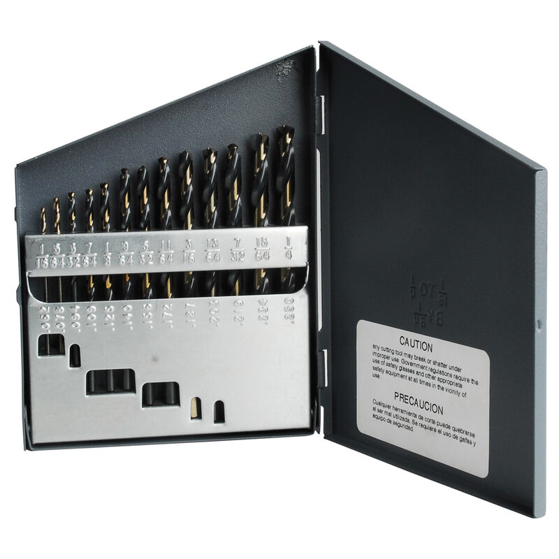 Juego de brocas premium de acero de alta veloci... image number null