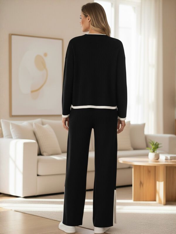 Conjunto para Dama Elegante y Casual CONJ-084 N... image number null