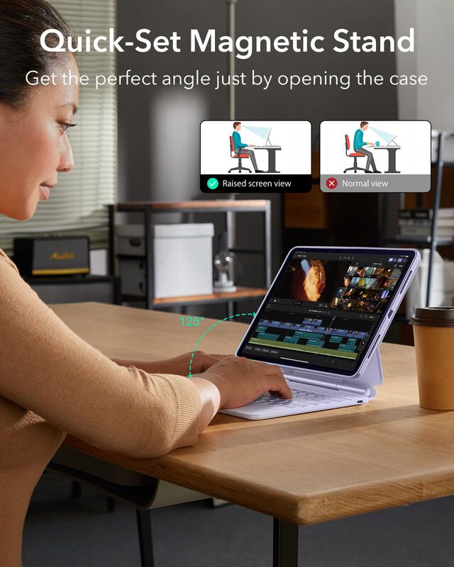 Funda Con Teclado Esr Ipad Air De 11 Pulgadas, ... image number null