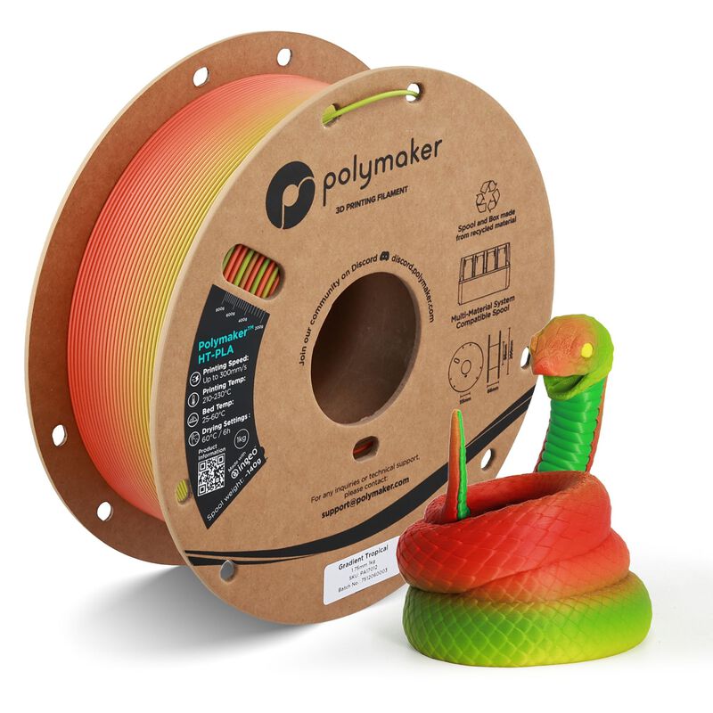 Filamento Polymaker Ht-pla 1,75 mm 1 kg Degrada... image number null