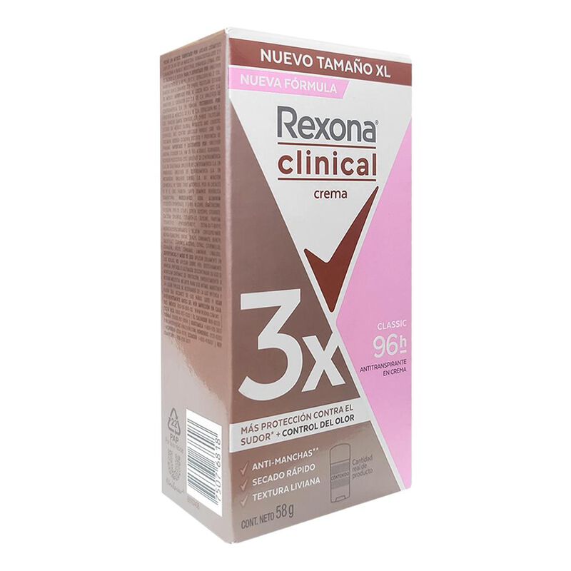 Rexona Clinical Antitranspirante En Crema 58g image number null