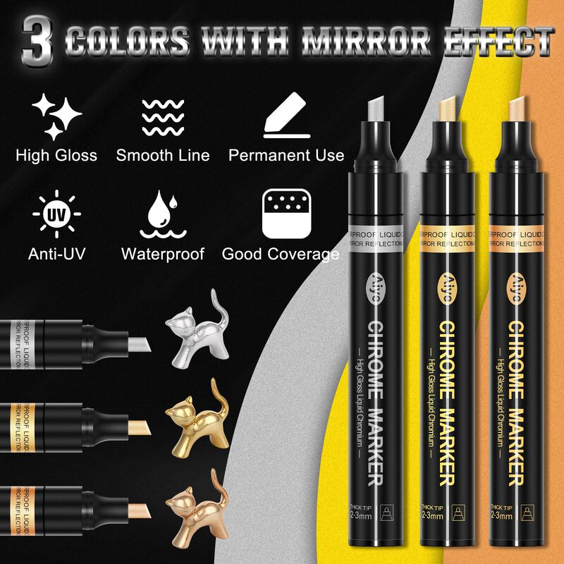 Marcadores Jdiction Chrome Pack De 4 Colores Me... image number null