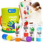 Set De Pintura Para Dedos Jar Melo Safe Para Ni&ntilde;os Peque&ntilde;os, 7 Colores, 60 Ml