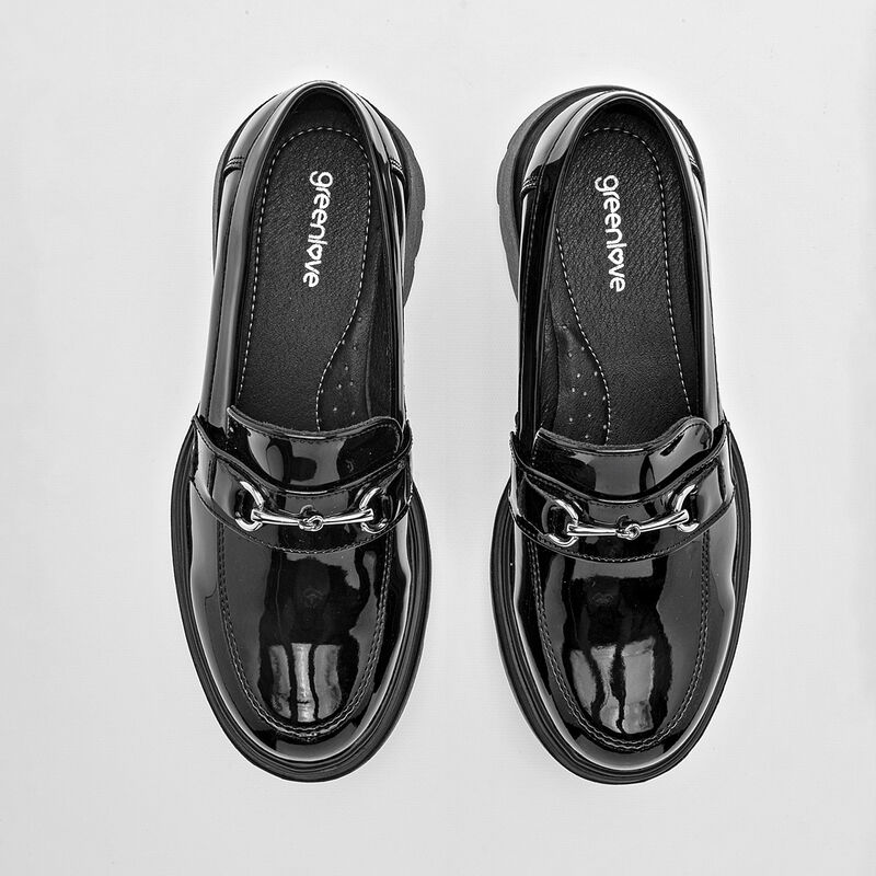 Green Love Zapatos para mujer negro charol image number null