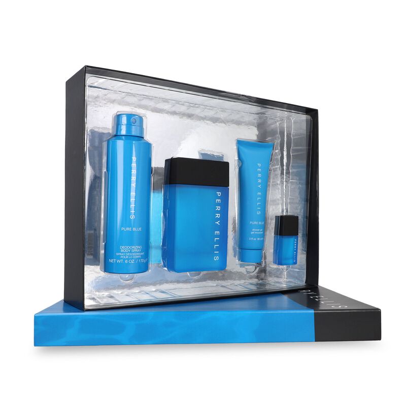 Set Pure Blue 4pzs, fragancia 100ml Edt Spray/ ... image number null