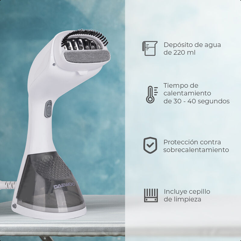 Plancha de vapor port&aacute;til DAEWOO 220 ml 1200W image number null