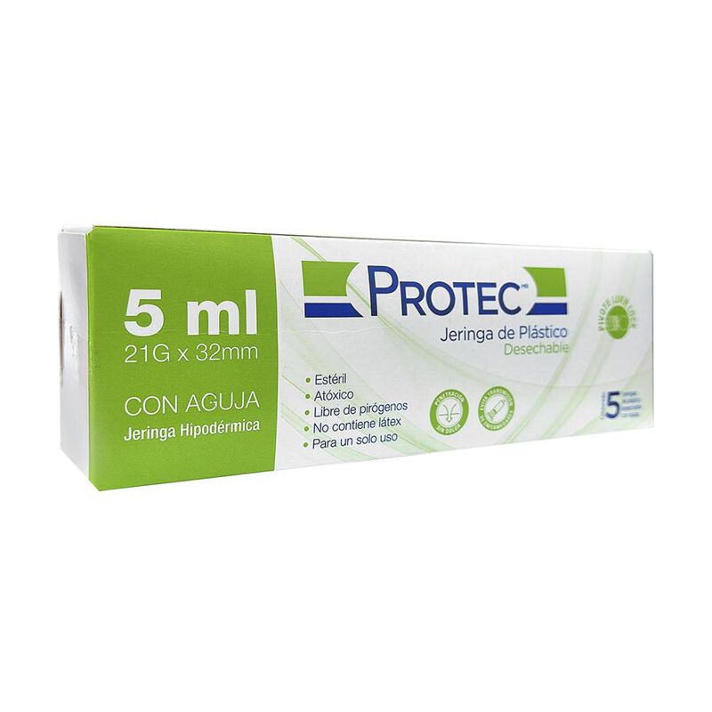 Jeringa Hipodermica Con Aguja  5ml 21g X 32mm C... image number null