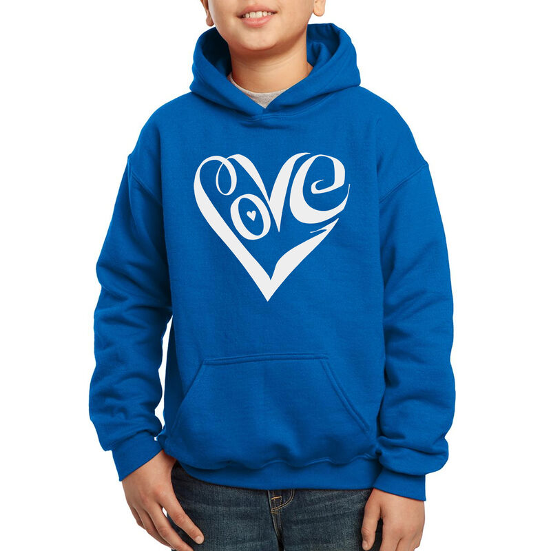 Sudadera Con Capucha Word Art Para Ni&ntilde;o - Coraz... image number null