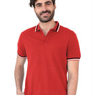 Playera Caballero Polo Cuello Abotonado Rojo Premium Roosevelt C364