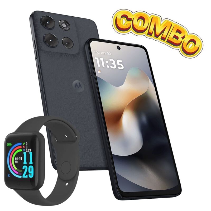 Combo Moto G56 Doble Sim 256GB/8RAM Negro + Sma... image number null