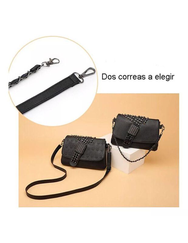 Bolsa Shoulder Pink Brule Skullmood De Cuero Pa... image number null