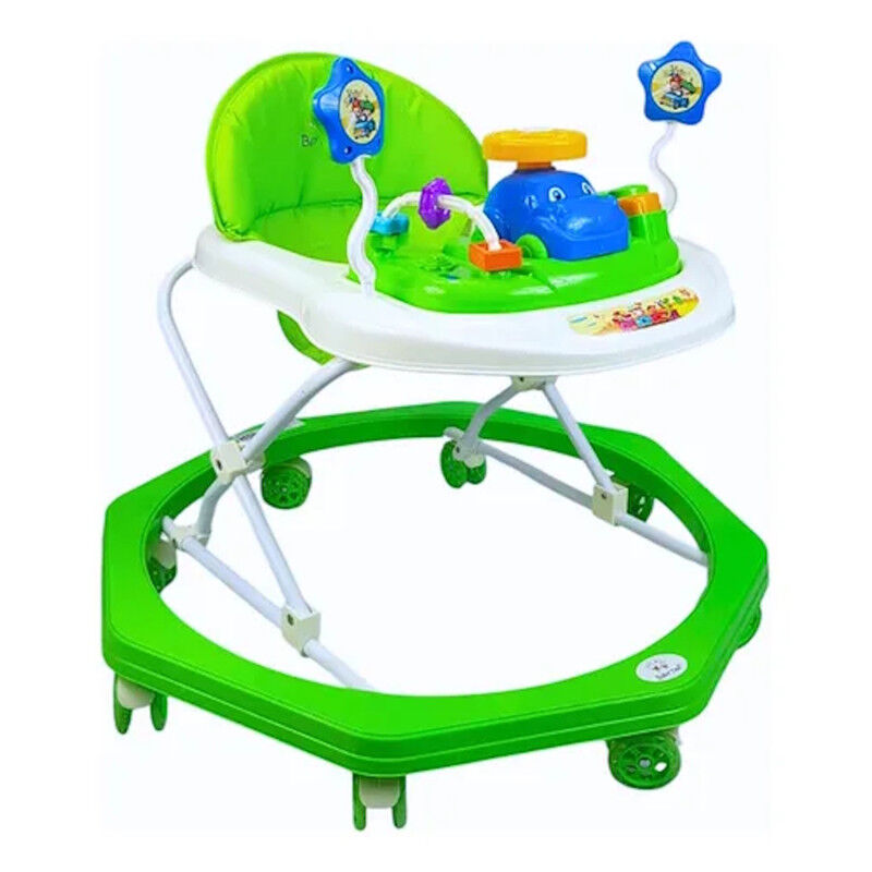 Andadera Beb&eacute; Plegable Verde Musical Juguetero ... image number null