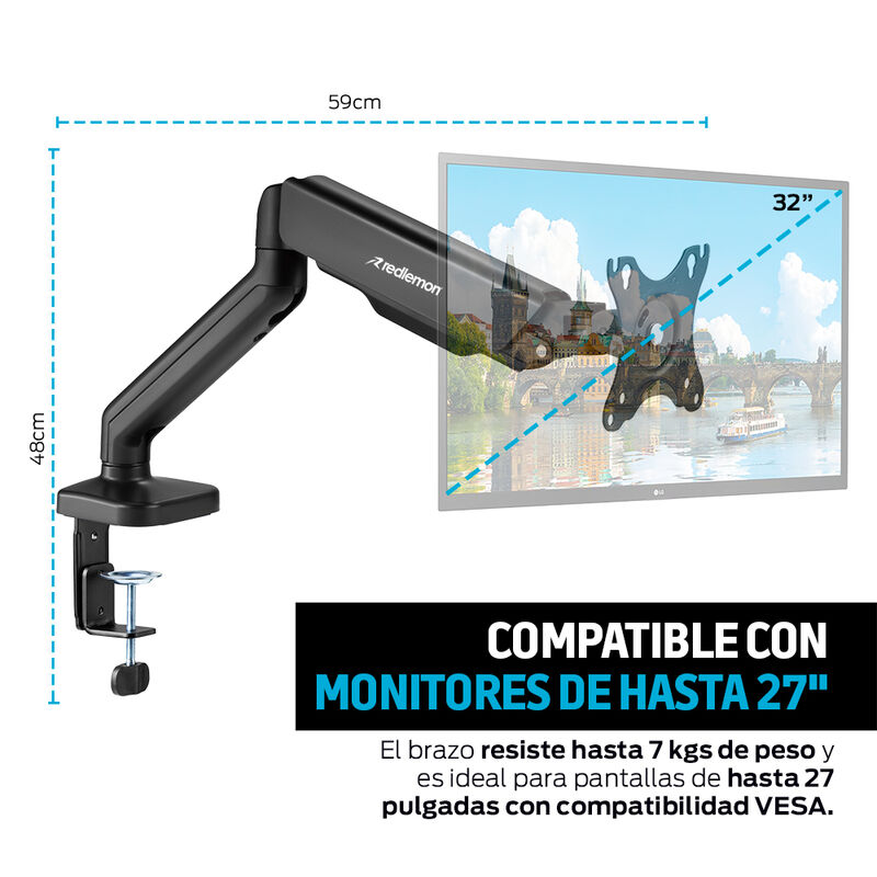 Soporte Hidr&aacute;ulico para Monitor image number null