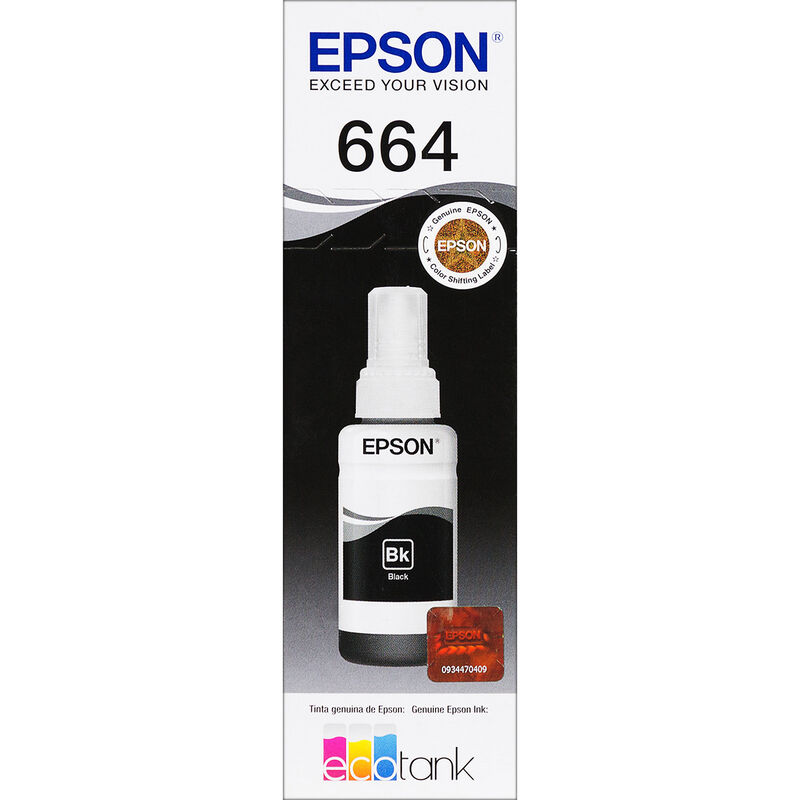 Botella de Tinta Negra Epson T664 image number null
