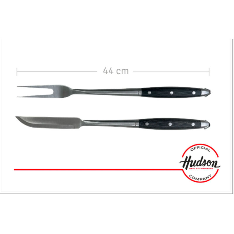 Set parrillero HUDSON 2 Pz Trinche y Cuchillo p... image number null