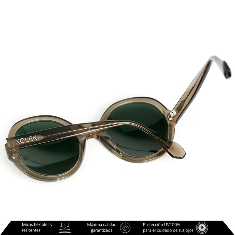 Lentes De Sol Xolek 115 Acetato Retro Fuego Uv ... image number null