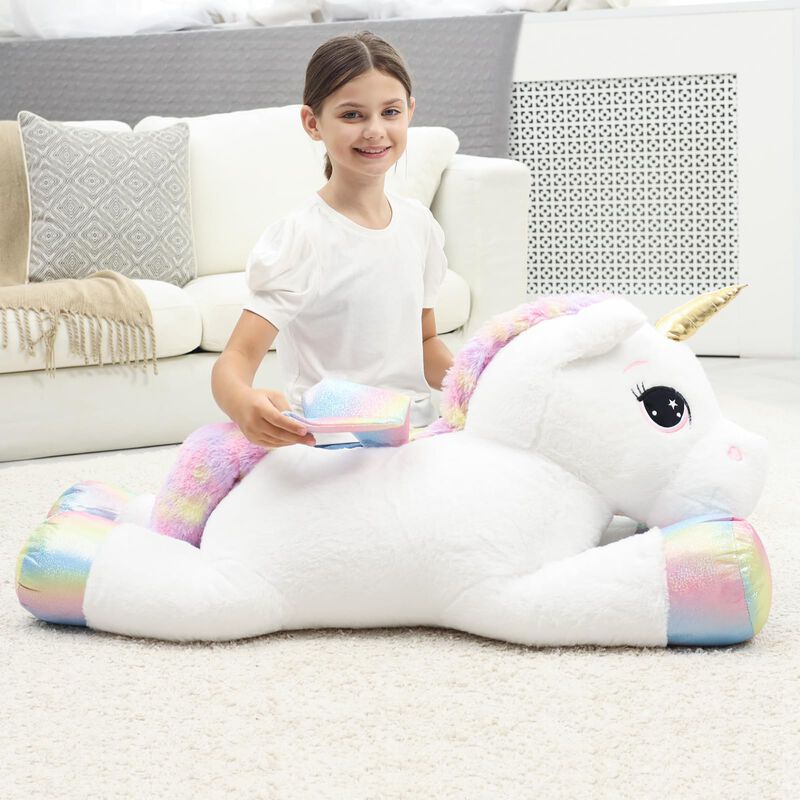 Almohada De Peluche Ffxiong Con Forma De Unicor... image number null