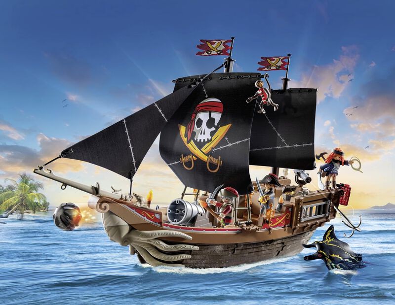 Barco Pirata Grande Toy Playmobil Pirates Con A... image number null