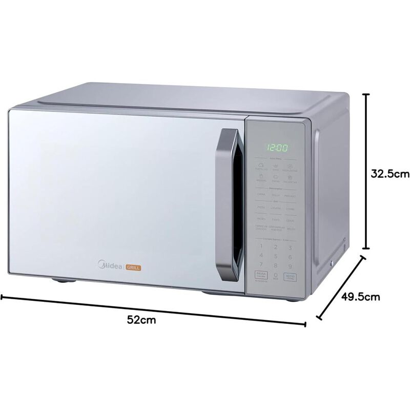 MICROONDAS MIDEA MMDXG11S2MG 1.1 PIES GRILL PUE... image number null