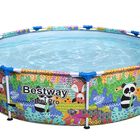 &nbsp;Alberca con estructura redonda 2.74x.66cm animales de selva 1mod