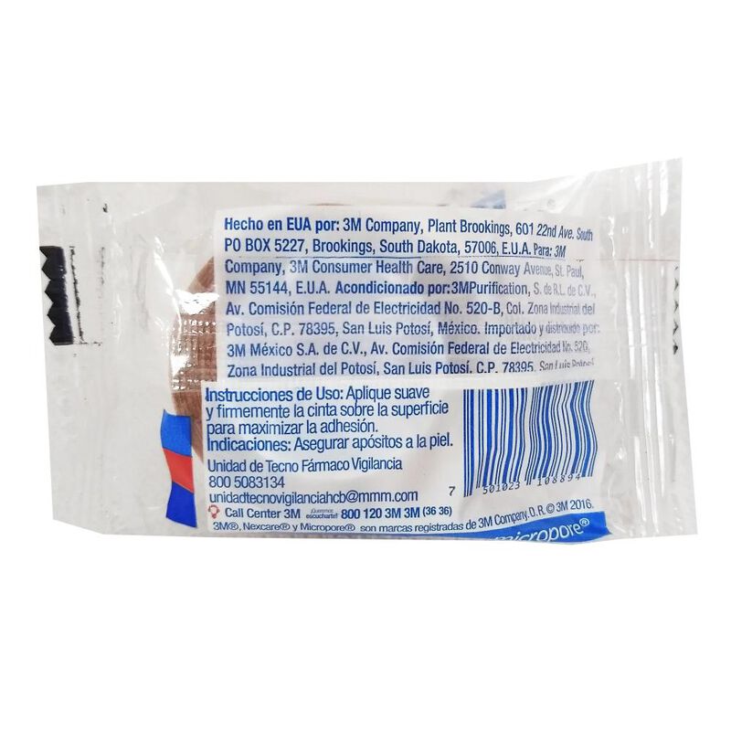Nexcare Micropore Piel 2.5cm X 5m 1 Pieza image number null