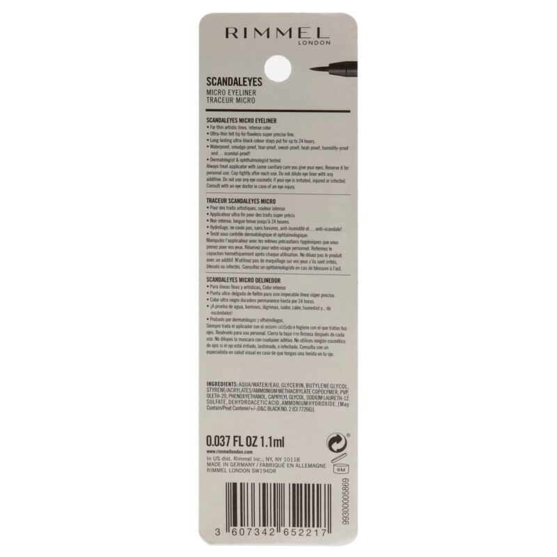 Delineador De Ojos Rimmel London Scandaleyes Mi... image number null