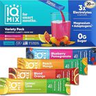 Sugar Free Electrolytes Powder Packets - Mezcla De Bebidas con electrolitos, IQMIX,  paquete de 20 sobres, varios sabores