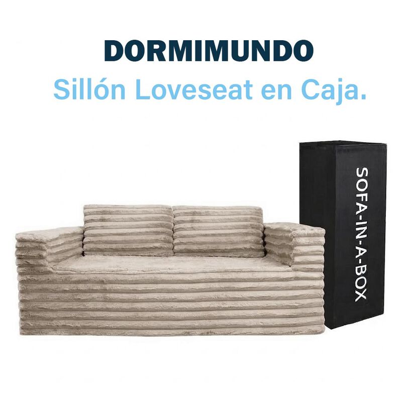 Sof&aacute; en Caja Dormimundo Love Seat Beige image number null