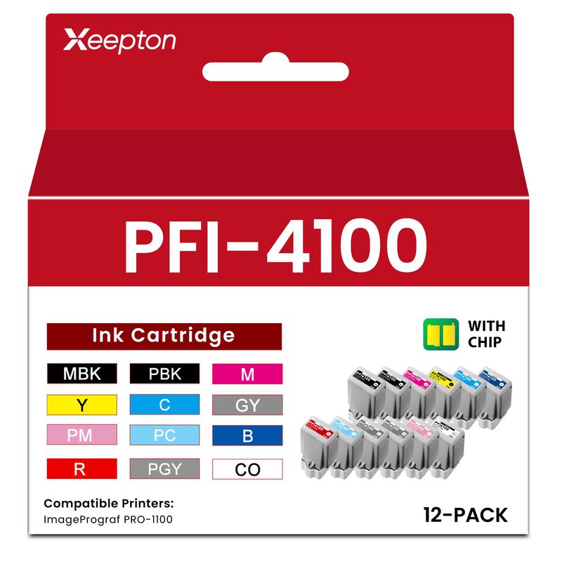 Cartucho De Tinta Xeepton Pfi-4100 80 ml (paque... image number null