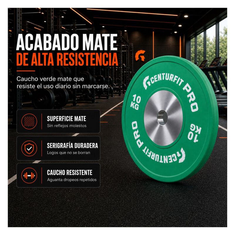 Par Discos Ol&iacute;mpicos Crossfit Bumper Nucleo Ace... image number null