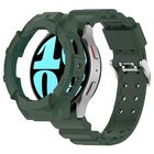 Correa QHBAMD para Galaxy Watch 7 de 40mm, Silicona Verde