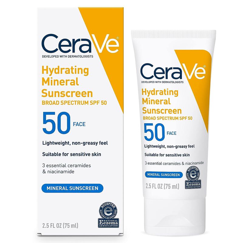 Protector Solar Cerave 100% Mineral Spf 50 Para... image number null