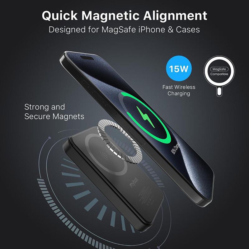 Bater&iacute;a MYBAT Powerbank Mag 5000mAH Brillos Rhi... image number null