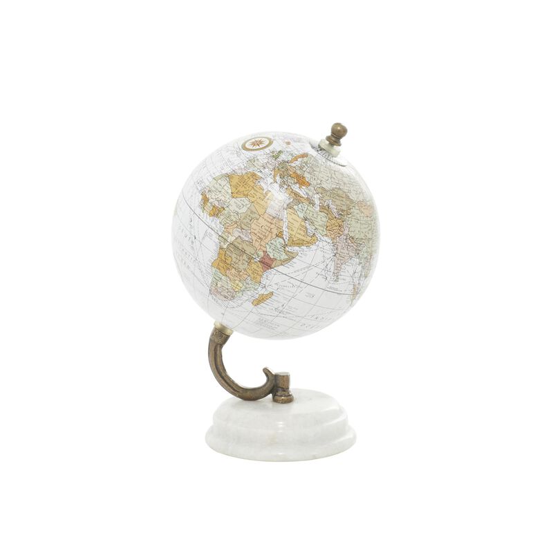 M&aacute;rmol Globe Deco 79 Blanco 13 X 13 X 20 Cm image number null