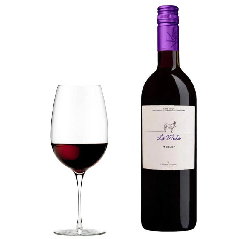 Vino Tinto La Mule Pays D'Oc Merlot Francois Lu... image number null
