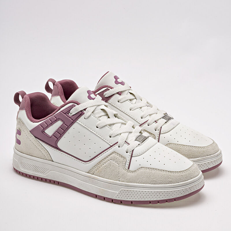 Charly Tenis urbano para mujer blanco rosa, imp... image number null