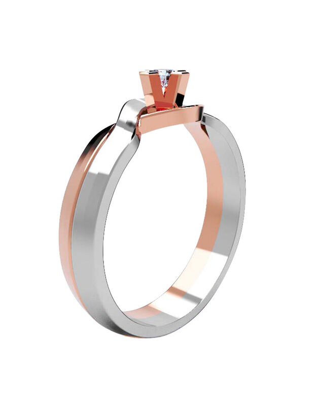 Anillo de Compromiso de 14K con Diamante de Lab... image number null