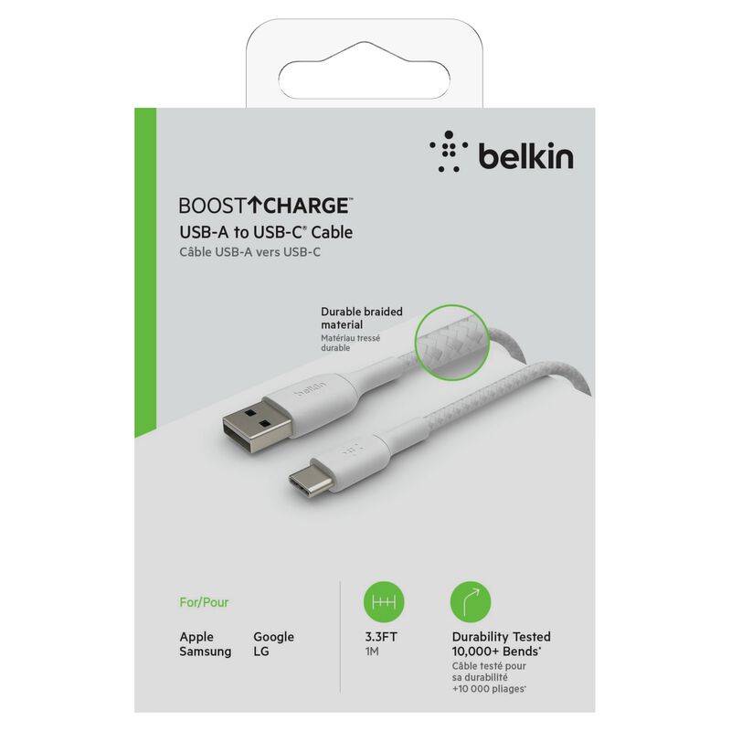 Cable Usb-c A Usb-a Belkin Boostcharge Trenzado... image number null
